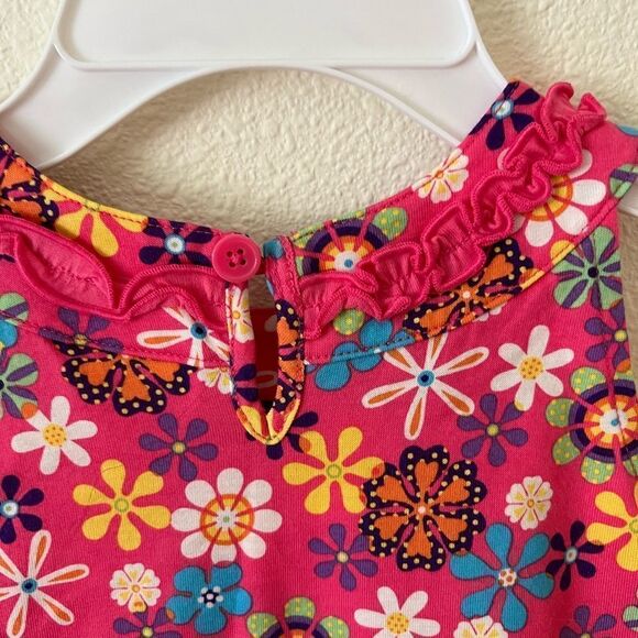 Hanna Andersson Flower Toddler Girl Power Dress sz 3t - Picture 4 of 4